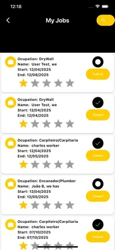 Reputation screen